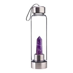 DREAMY AMETHYST CRYSTAL WATER BOTTLE - BRAND NEW WITH SLEEVE